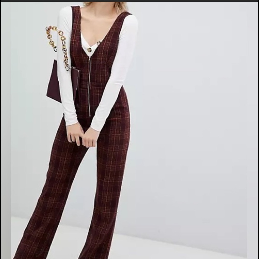 Emory Park Plaid Jumpsuit